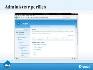 Administrar perfiles 