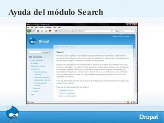 Ayuda del módulo Search 