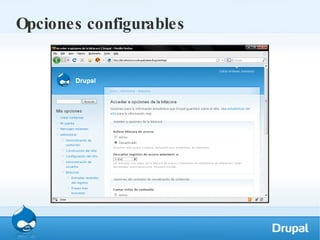 Opciones configurables 
