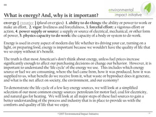 Eii Overview & Energy Presentation.10.18.07