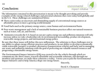 Eii Overview & Energy Presentation.10.18.07