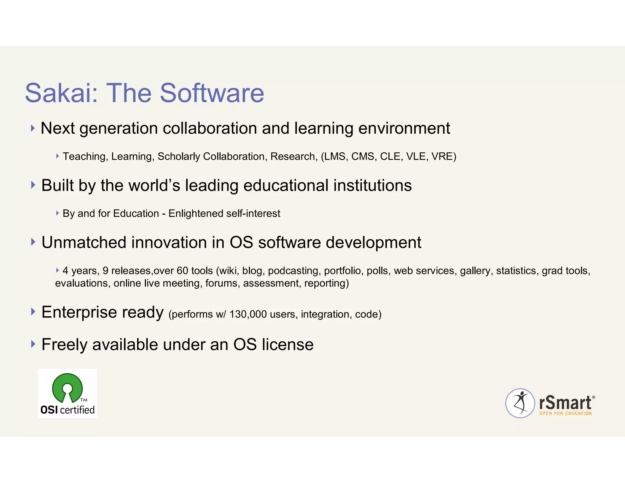 Elearning 2009 Introduction To Sakai Cost Savings.Feb.22.2009 V.1