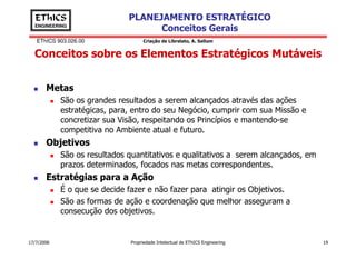 Conceitos Gerais sobre Planejamento Estratégico
