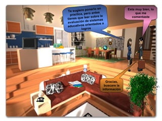 Esta muy bien, lo que me comentaste Te sugiero ponerlo en practica, pero antes tienes que leer sobre la evaluación de sistemas educativos orientados a logros Gracias, buscare la información 