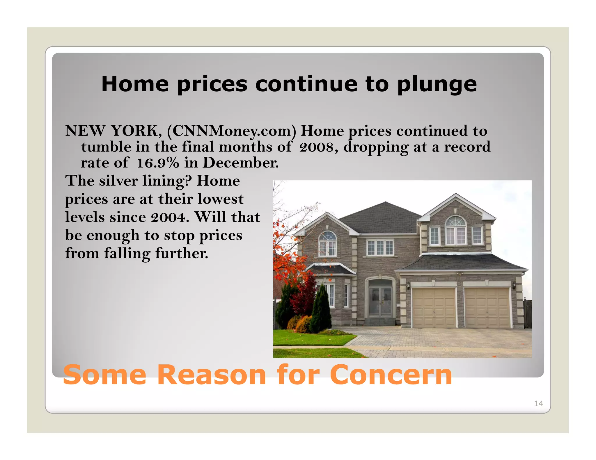 Economic Concerns Slide Show 2 09