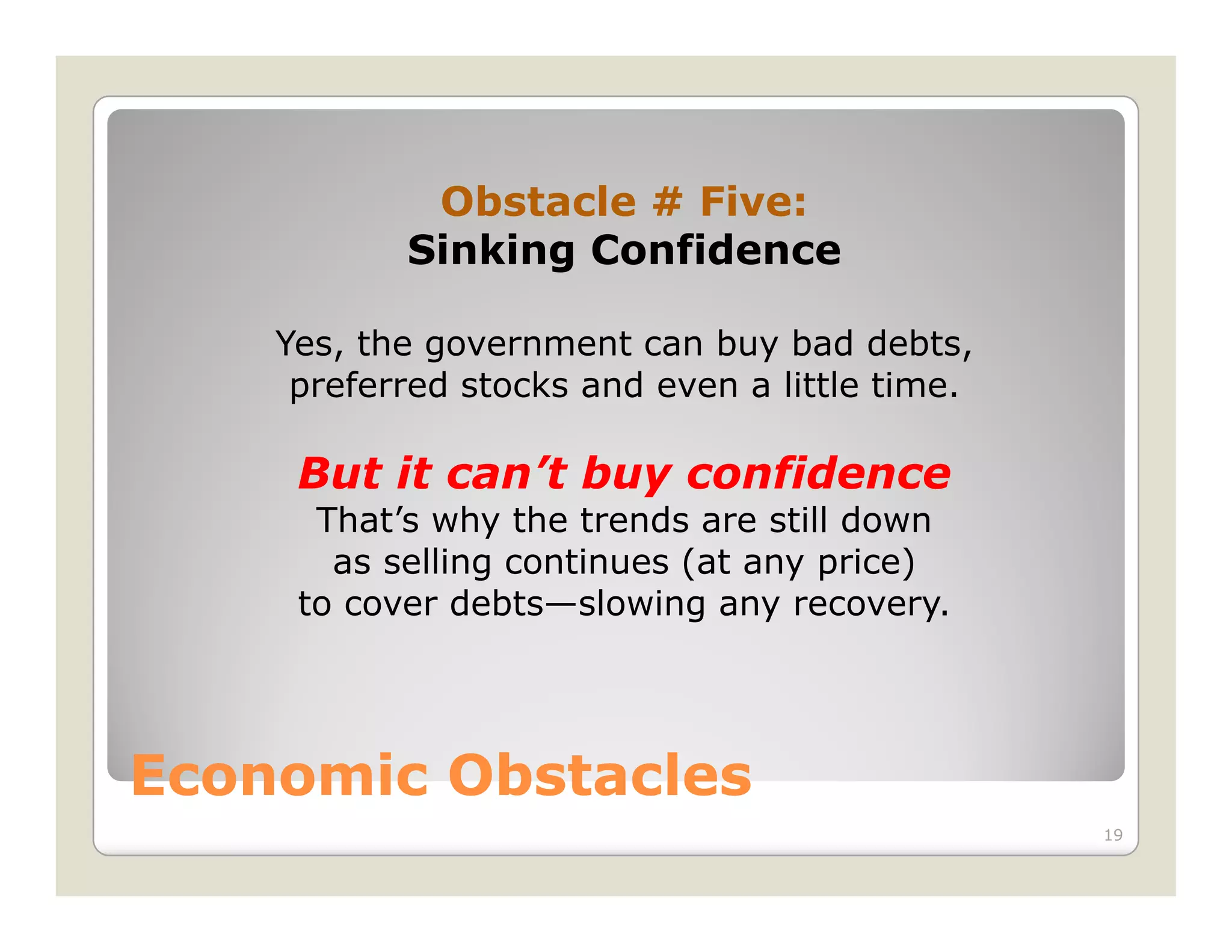 Economic Concerns Slide Show 2 09