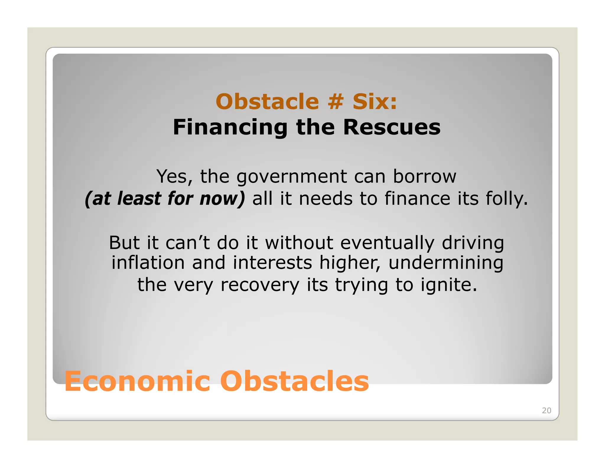 Economic Concerns Slide Show 2 09