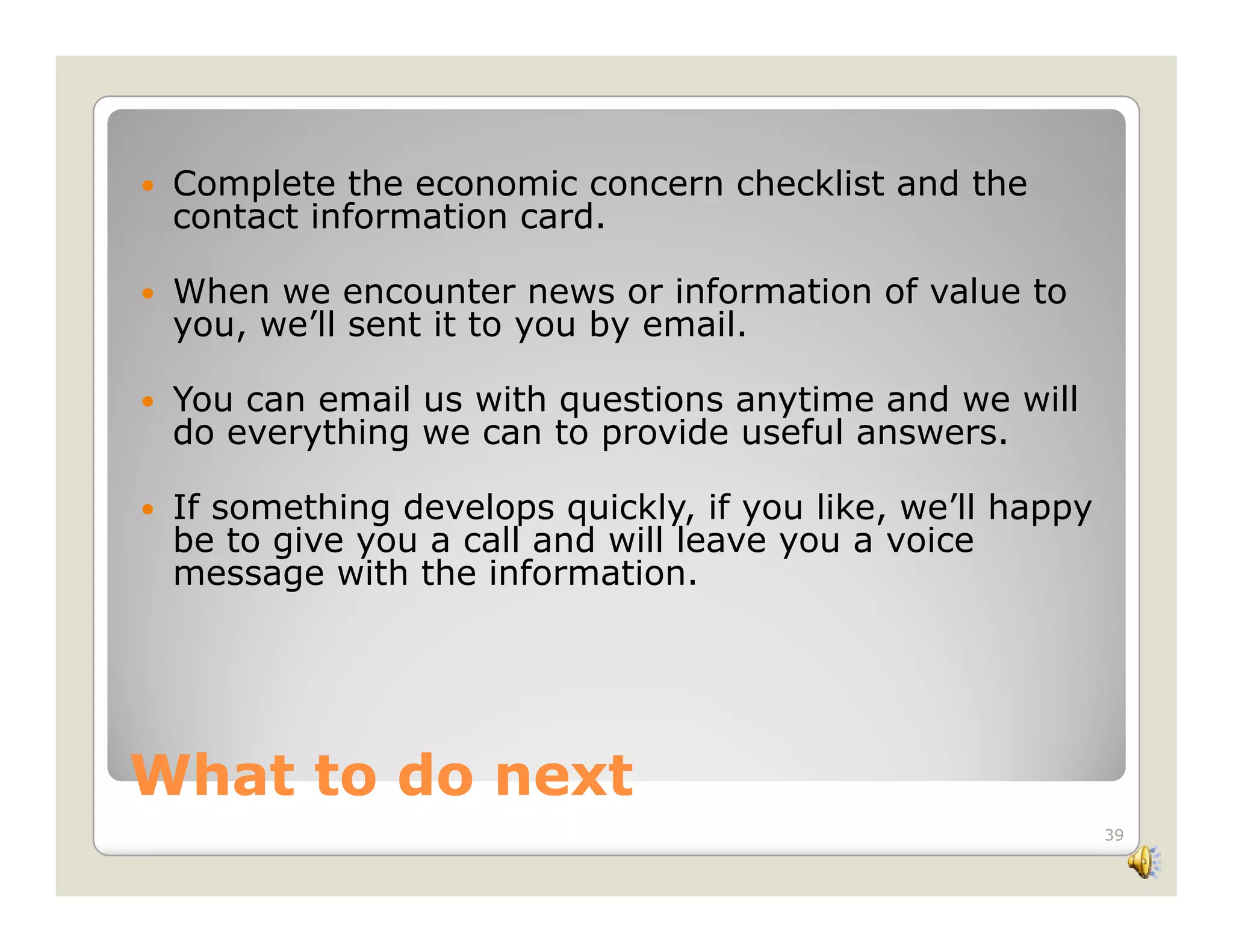 Economic Concerns Slide Show 2 09