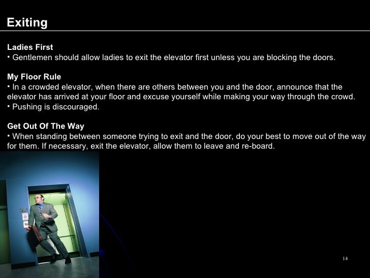 Elevator Rules For The Professional