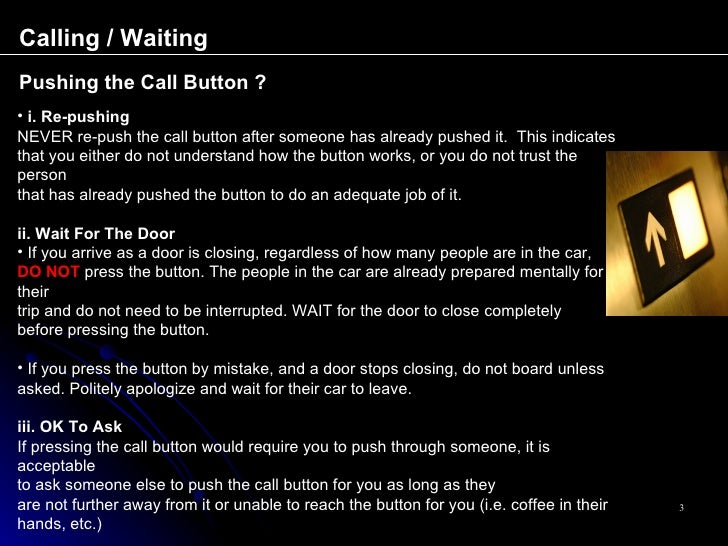 Elevator Rules For The Professional