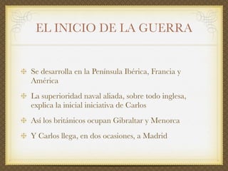 El siglo XVIII en España: el reformismo borbónico