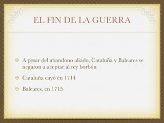 El siglo XVIII en España: el reformismo borbónico