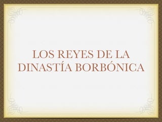 El siglo XVIII en España: el reformismo borbónico