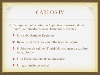 El siglo XVIII en España: el reformismo borbónico