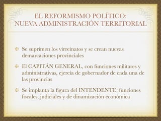 El siglo XVIII en España: el reformismo borbónico