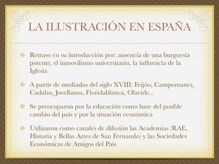 El siglo XVIII en España: el reformismo borbónico