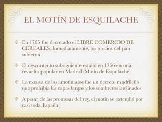 El siglo XVIII en España: el reformismo borbónico