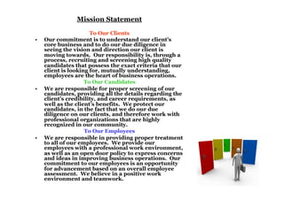 Employer Presentation For Career Connextions