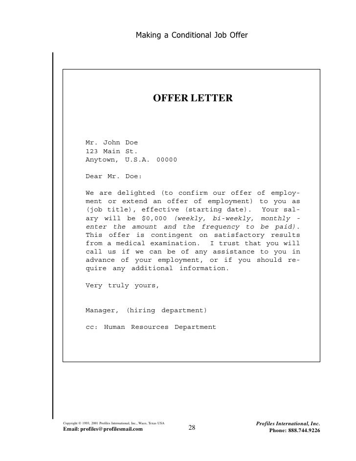 conditional job offer letter military bralicious co job offer letter from employer to employee