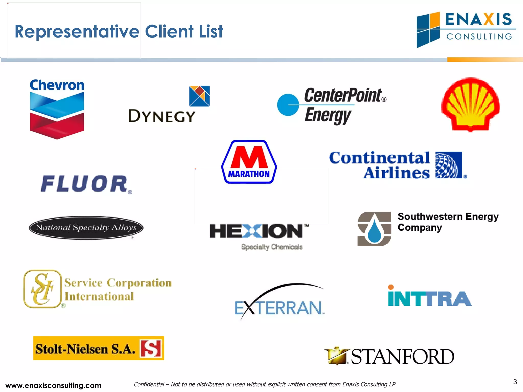 Representative Client List 