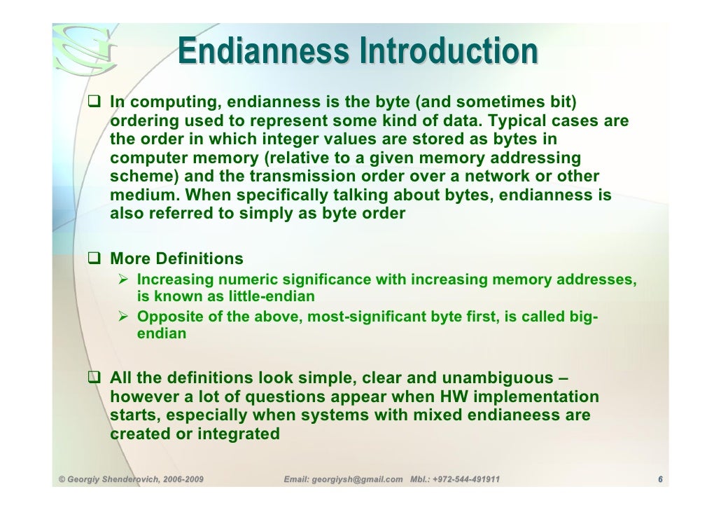 Endianness