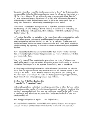 Endless Referrals System