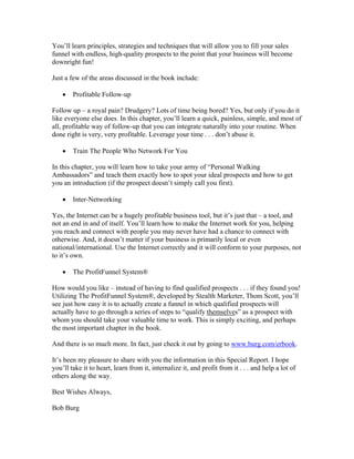 Endless Referrals System