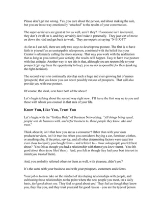 Endless Referrals System