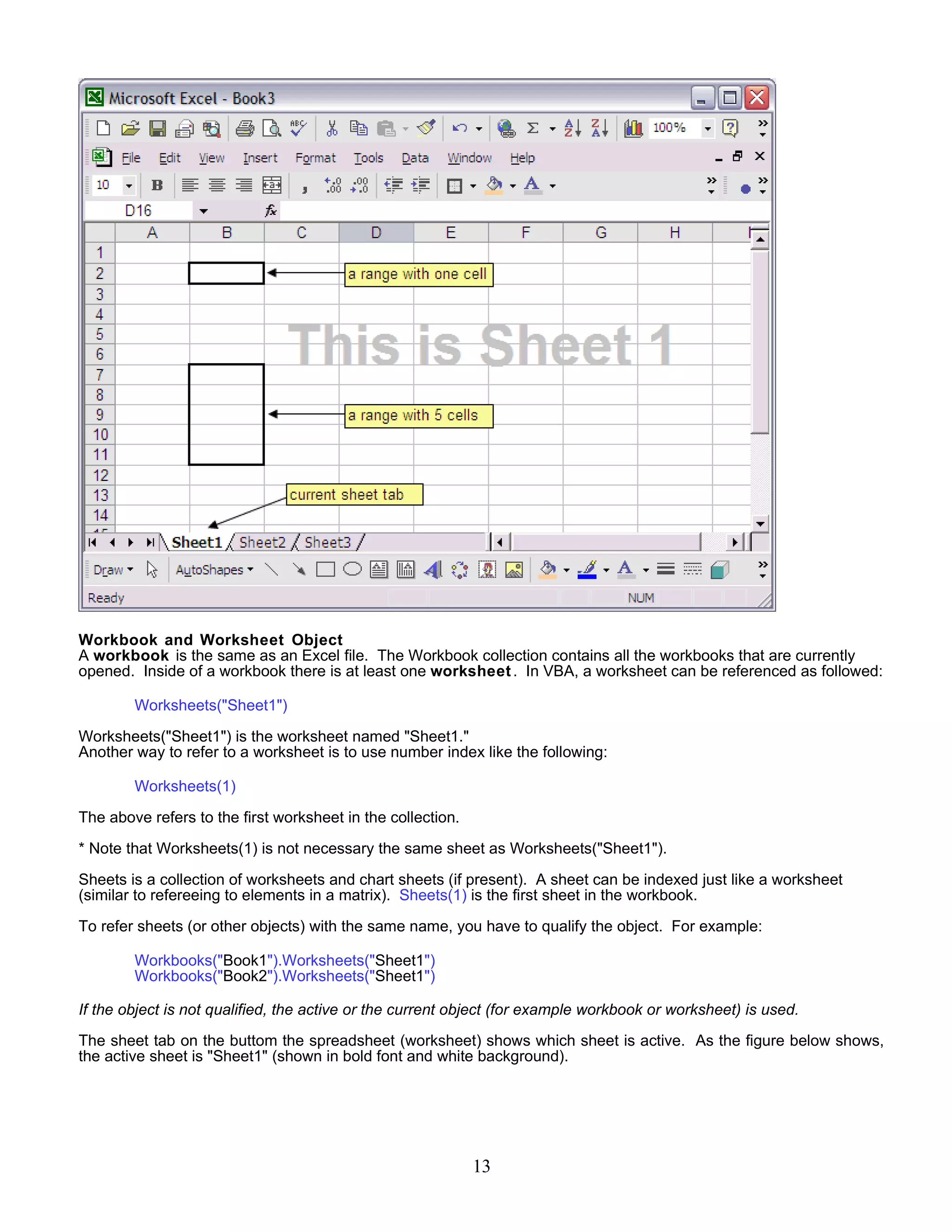Excel Vba Basic Tutorial 1
