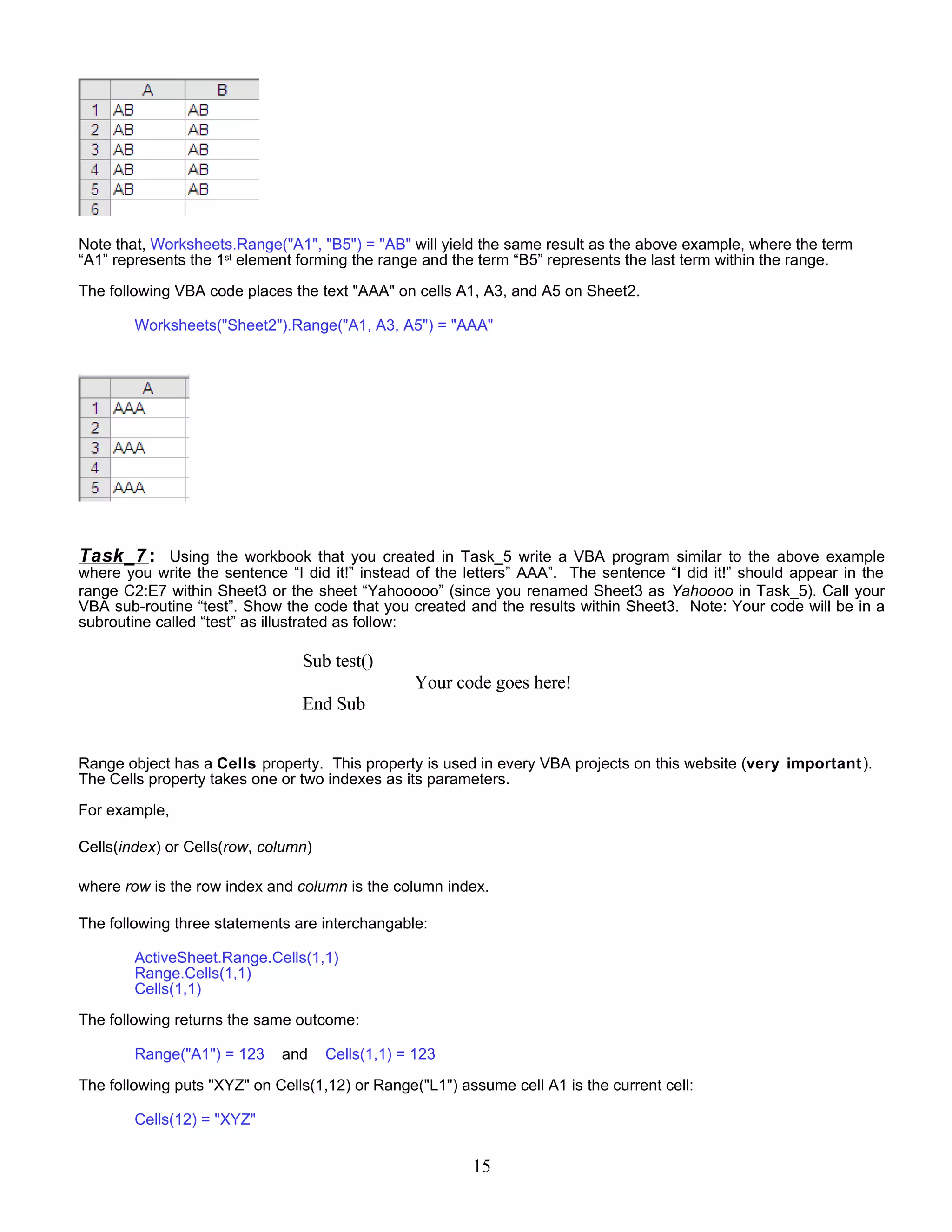 Excel Vba Basic Tutorial 1