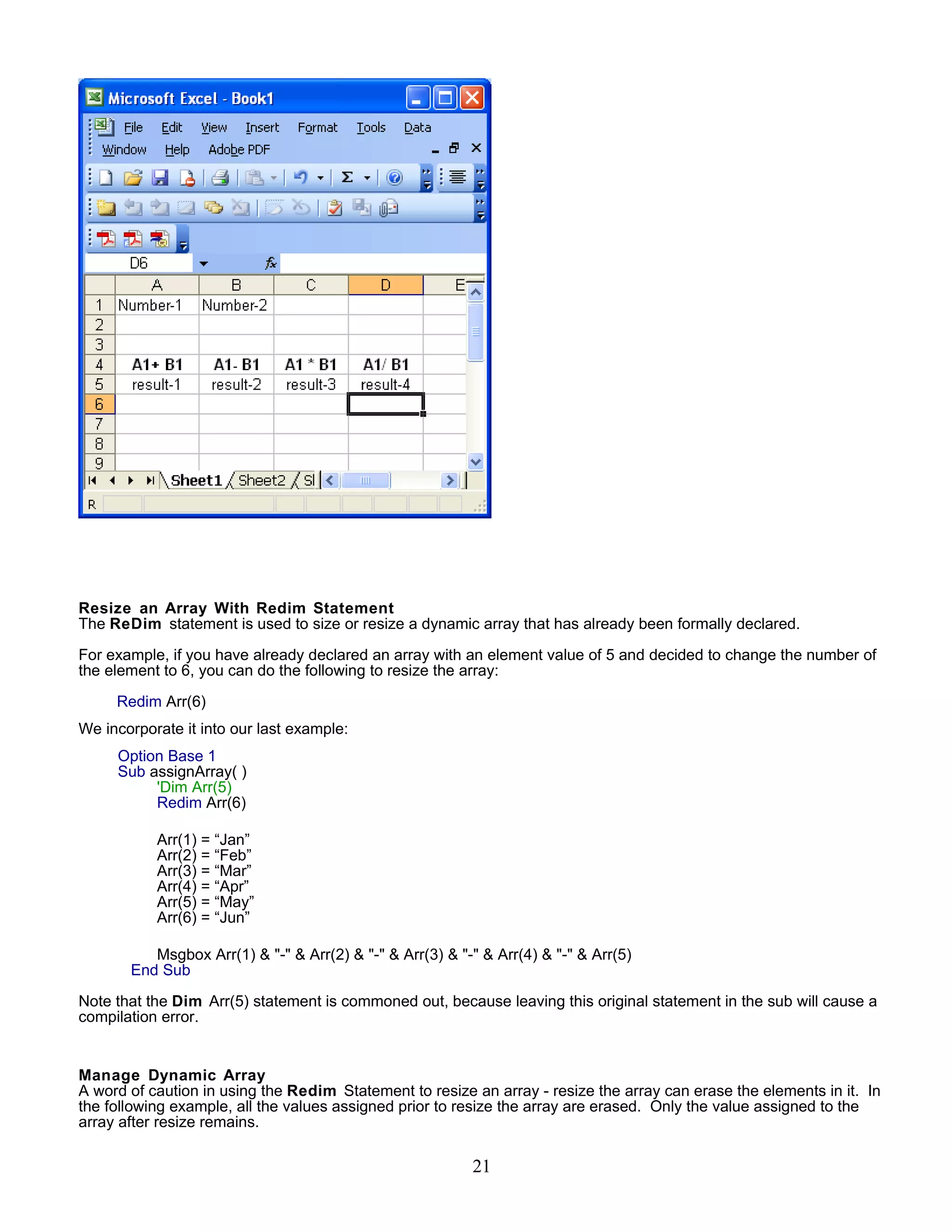 Excel Vba Basic Tutorial 1