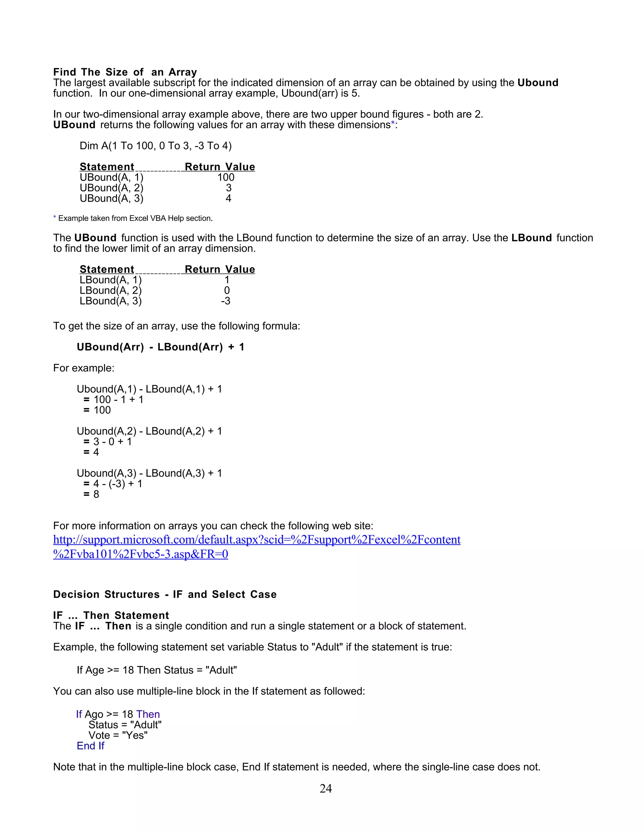 Excel Vba Basic Tutorial 1