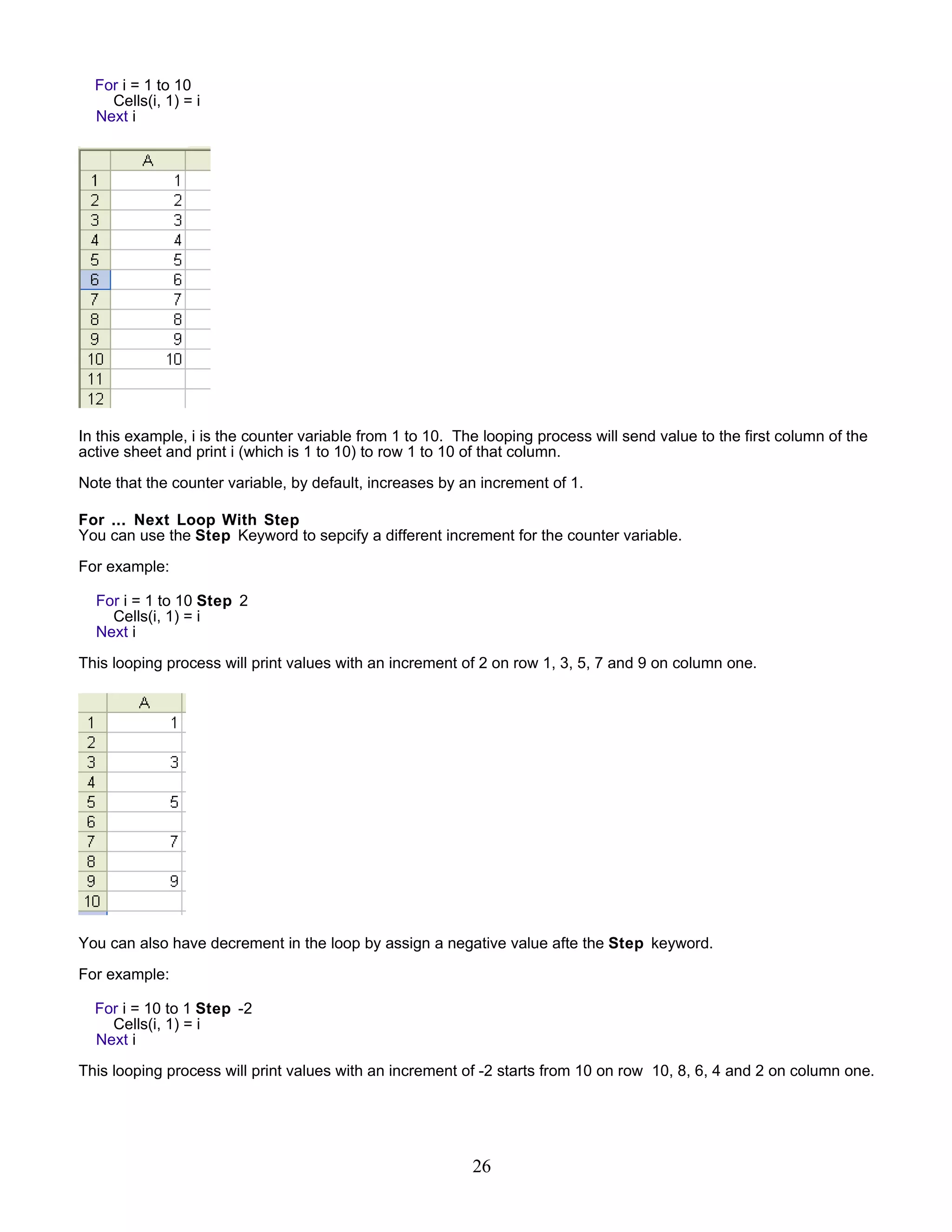 Excel Vba Basic Tutorial 1