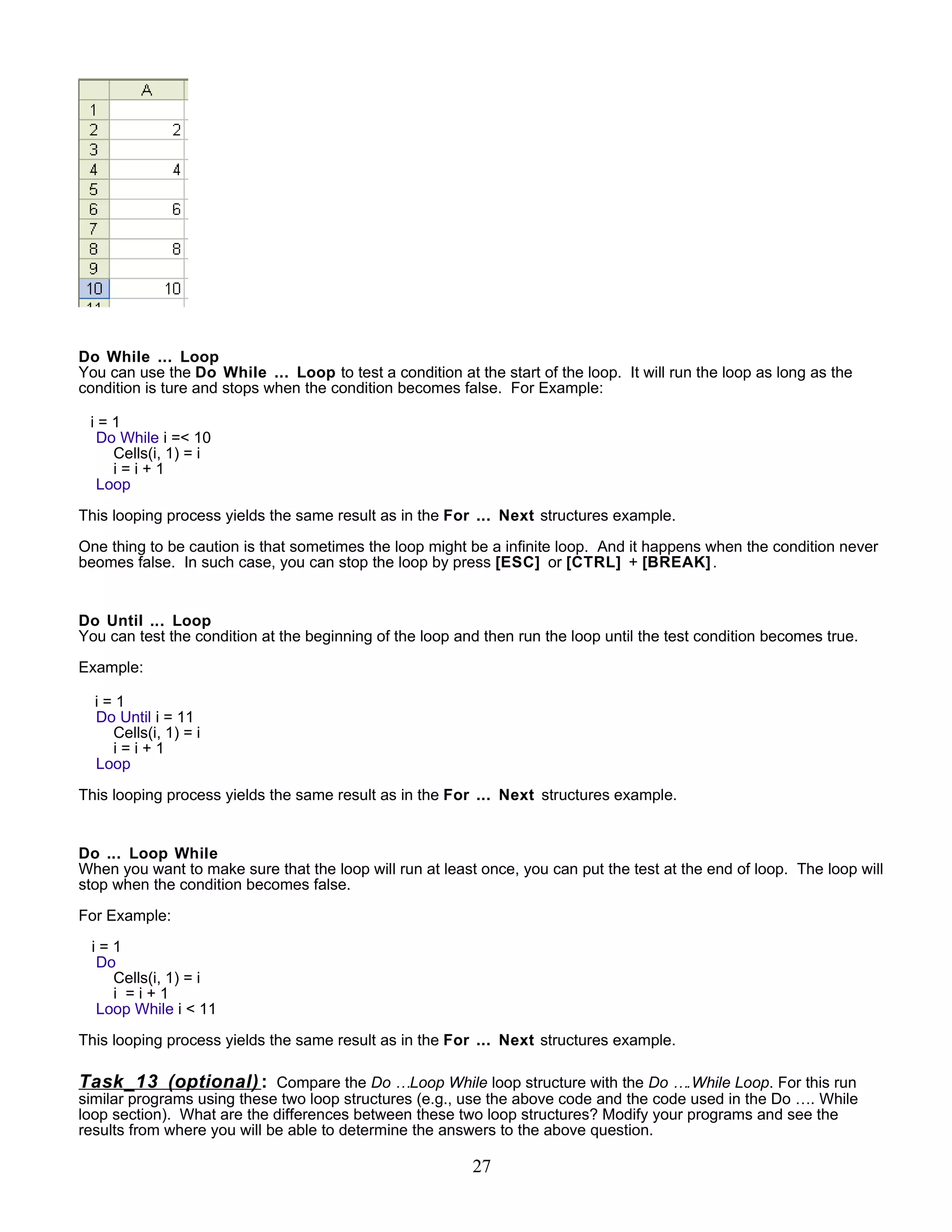 Excel Vba Basic Tutorial 1