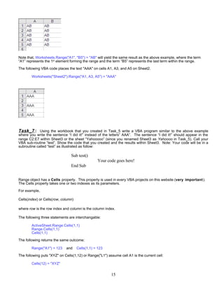 Excel Vba Basic Tutorial 1