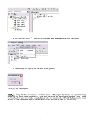 Excel Vba Basic Tutorial 1
