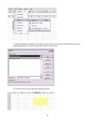 Excel Vba Basic Tutorial 1