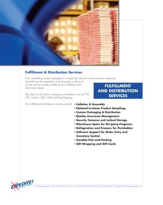 Expedite Brochure