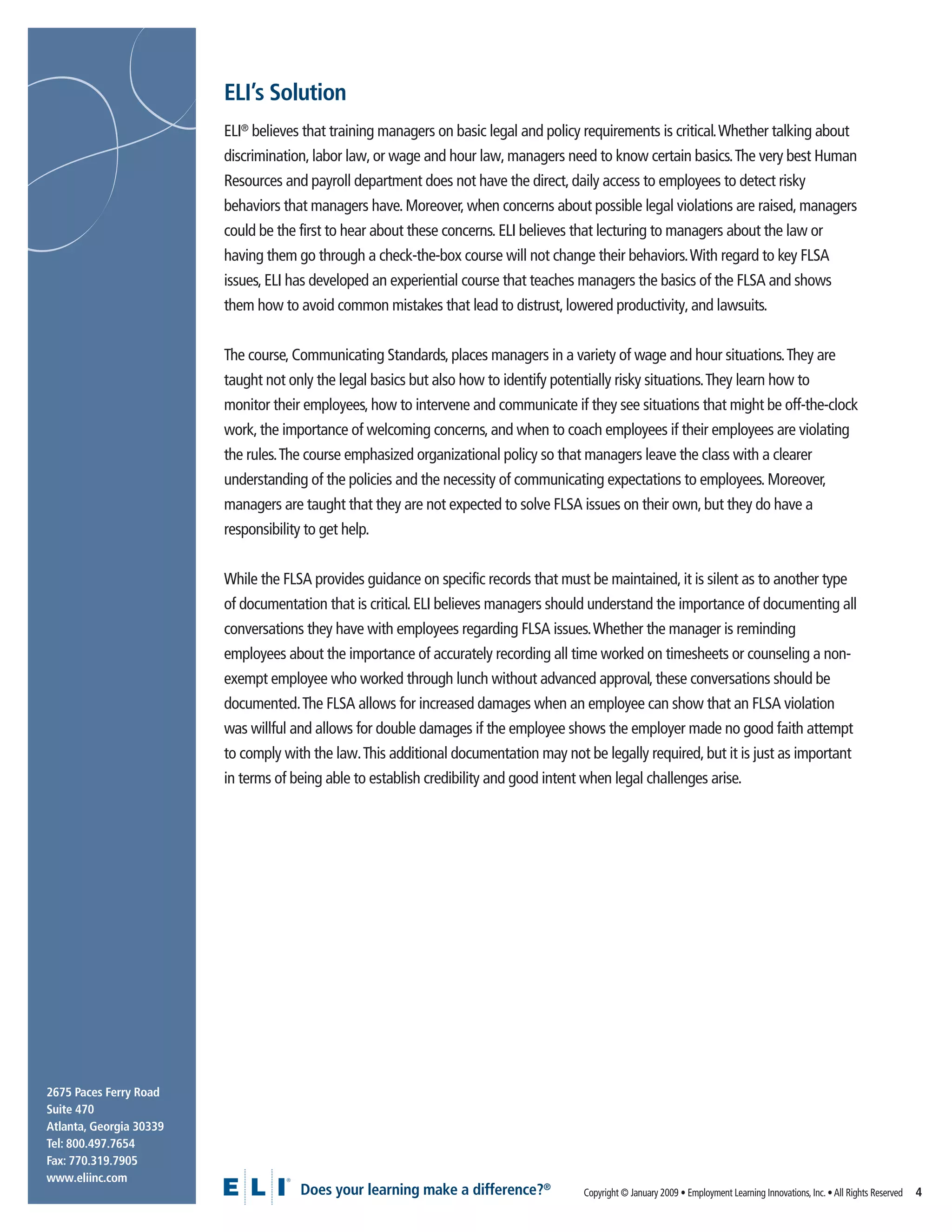 Facts About Fair Labor Standards Act