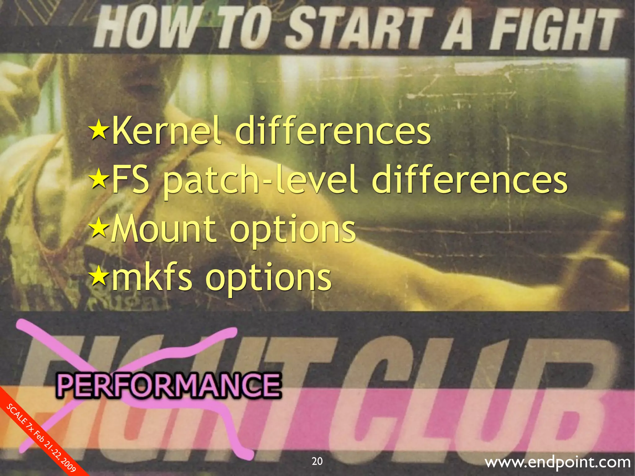 What Assumptions Make: Filesystem I/O from a database perspective