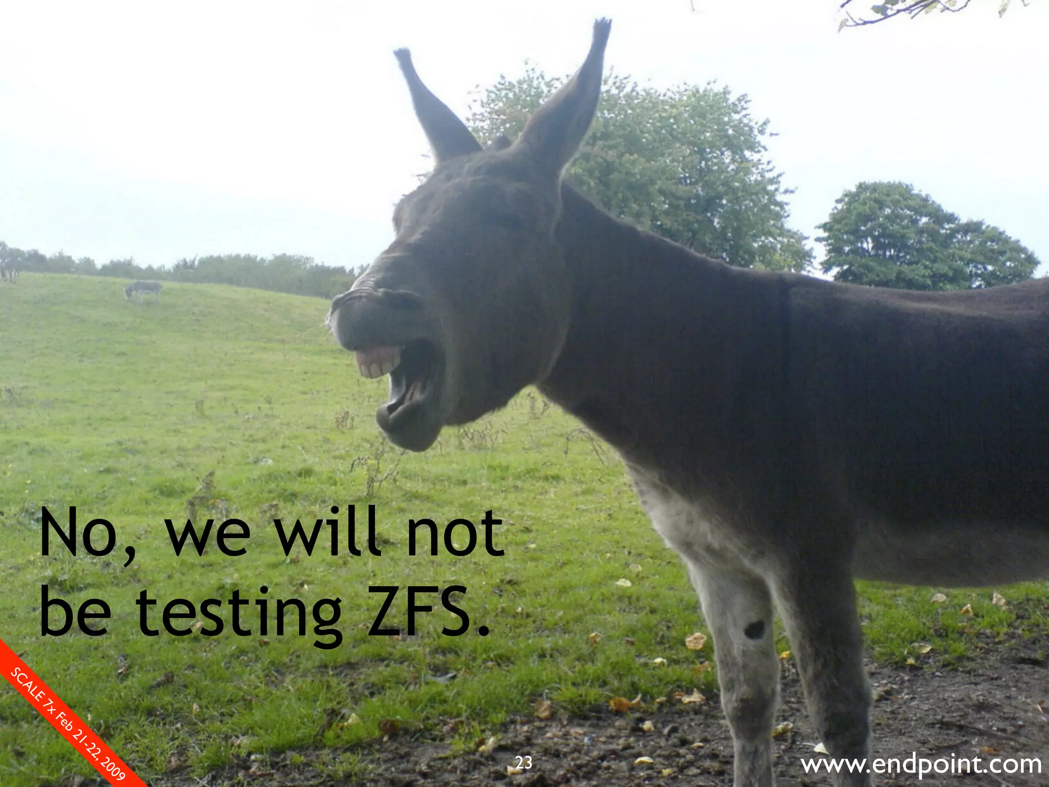 What Assumptions Make: Filesystem I/O from a database perspective