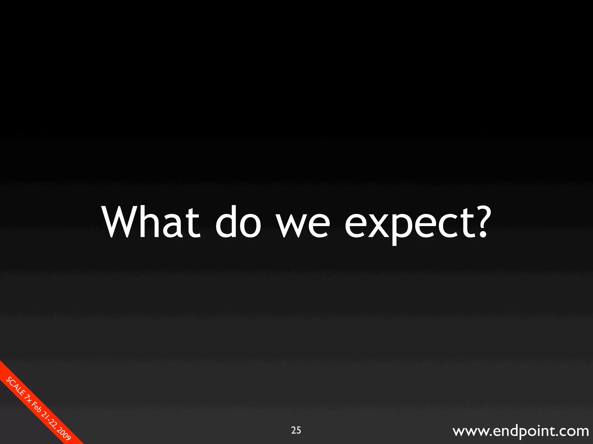 What Assumptions Make: Filesystem I/O from a database perspective
