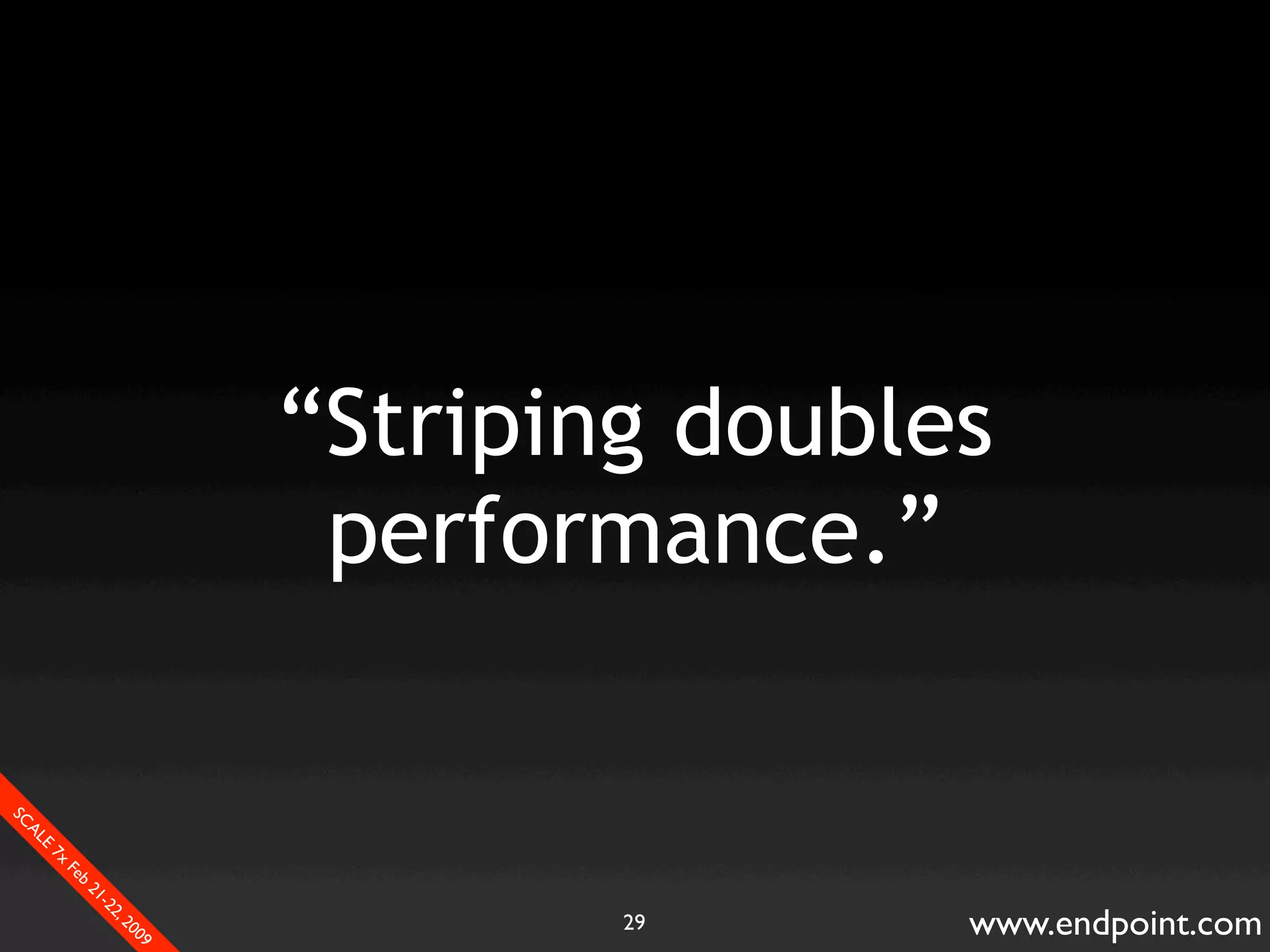 What Assumptions Make: Filesystem I/O from a database perspective