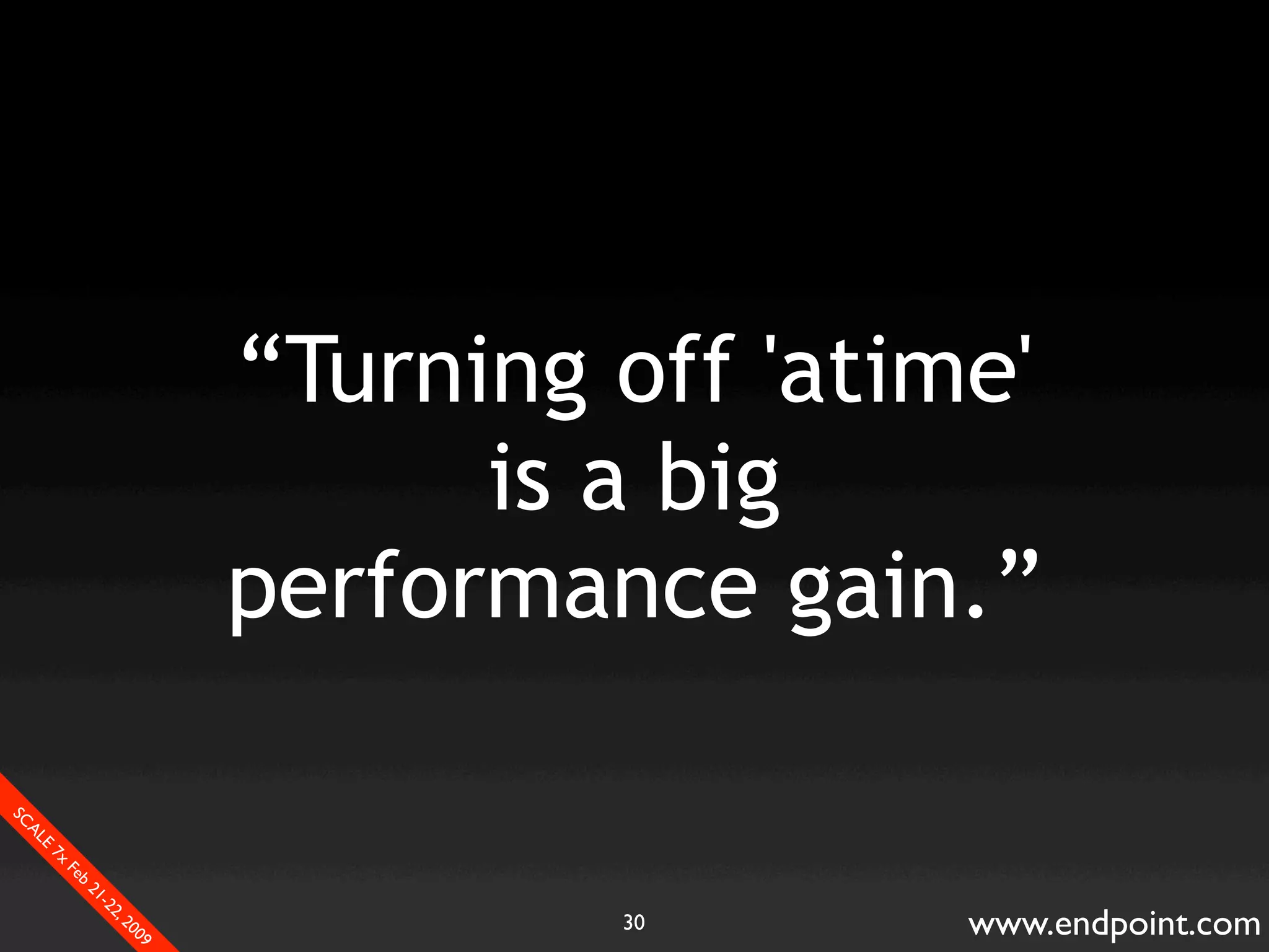 What Assumptions Make: Filesystem I/O from a database perspective