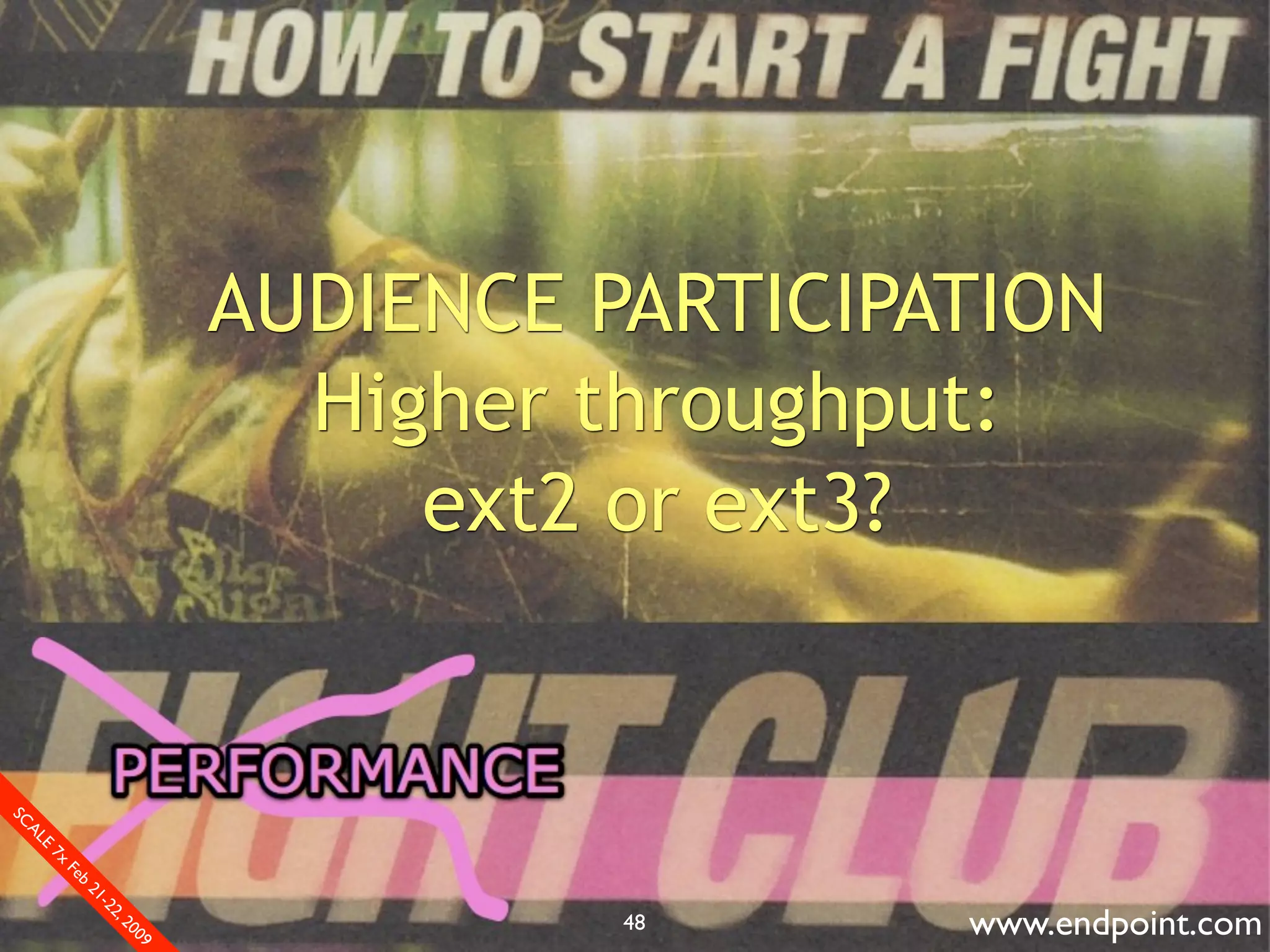 What Assumptions Make: Filesystem I/O from a database perspective