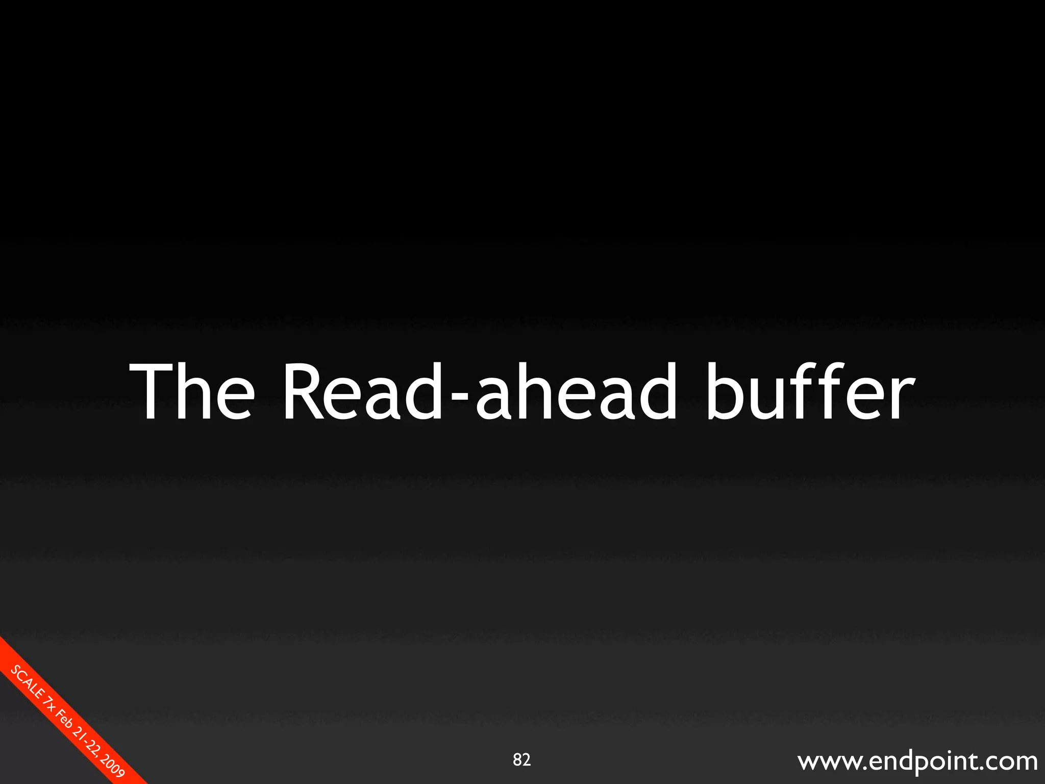 What Assumptions Make: Filesystem I/O from a database perspective