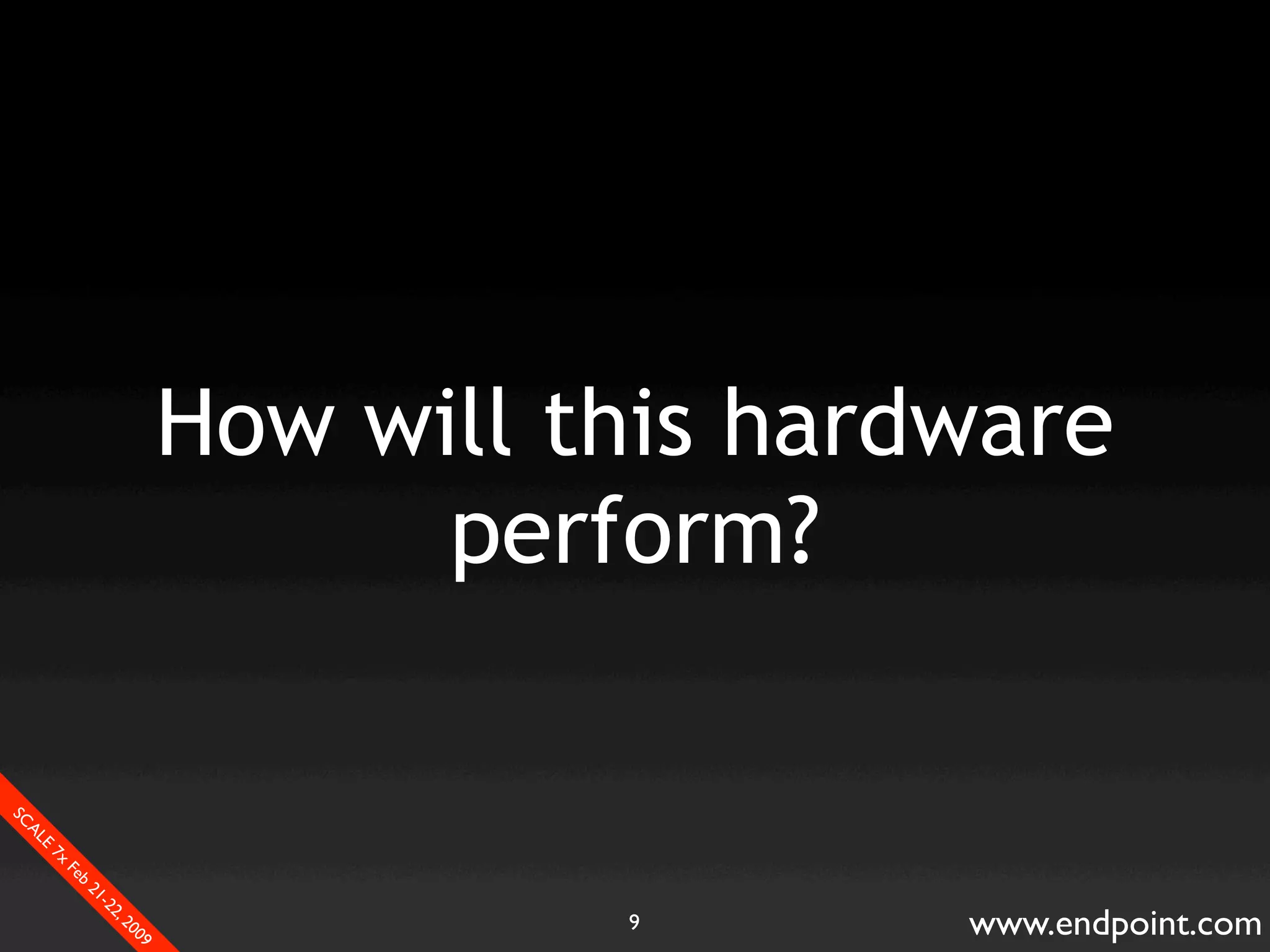 What Assumptions Make: Filesystem I/O from a database perspective