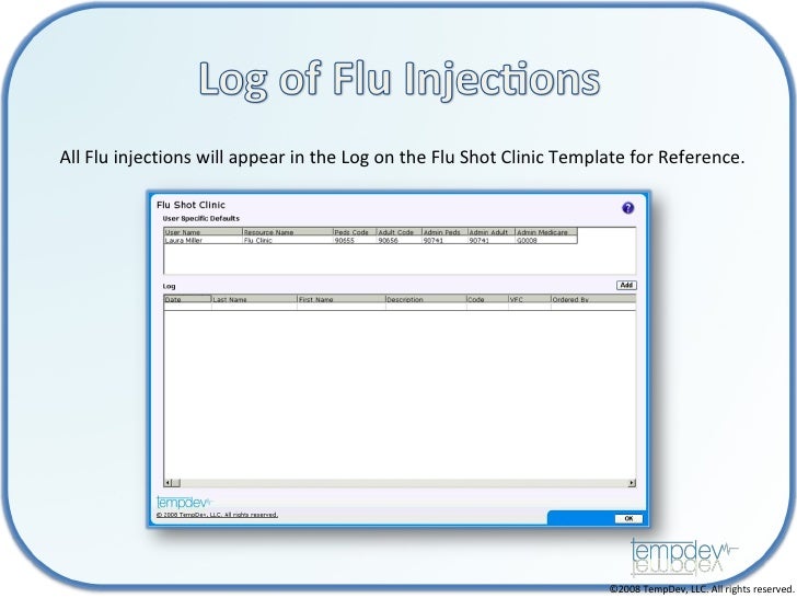 tempdev nextgen flu clinic workflow