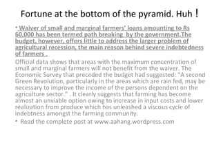 Fortune at the bottom of the pyramid. Huh  ! ,[object Object],[object Object],[object Object]