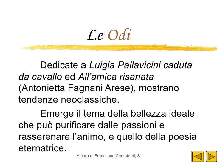 Le Odi E I Sonetti Di Foscolo
